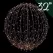 Foldable Sphere, Warm White LED 32" Brown Sphere