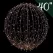 Foldable Sphere, Warm White LED 40" Brown Sphere