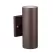 Up and Down Accent Deck Light, 1 W Wedge T5 LED Textured Architectural Bronze Aluminum