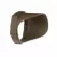 Hood/Cowl, 3.25" x 2.4" Textured Architectural Bronze Polycarbonate For 12 V Landscape Lights Snap-On Short