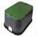 NDS Valve Box, 14" X 19" Rectangular Standard W/Overlapping Green Cover | 113BC