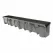 48" x 10" x 3.99" Light Gray Neutral Channel Drain Section | NDDDS090N