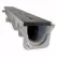 48" x 10" x 4.34" Light Gray Neutral Channel Drain Section | NDDDS091N