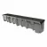 48" X 10" X 4.67 - 5" Light Gray Channel Drain Section |  DS-093