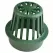 4" Round Green Drain Atrium Grate | NDS75