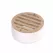 4" Round Polished Brass Flat with PVC Collar Drain Grate | NDS906PB