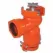 2" Spigot x FPT Epoxy Coated Ductile Iron 350 psi LV Series Lateral Angle Valve | LEMLV220