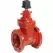 4" Mechanical Joint Red Epoxy Coated Cast Iron 250 psi 200M Series Resilient Wedge Gate Valve | MAT200M11