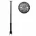 6' Round Black Dip 5601 Arch Pattern with Rod Curb Box | MCD56016