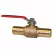 1" Insert Barb Lead-Free Brass Ball Valve | MRLBBVI100