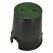 NDS Valve Box, 6" Black Irrigation Control Valve W/Overlapping Green Cover | 107BC