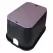 14" x 19" Rectangular Black Box Reclaimed Water Standard with Overlapping Purple Cover Valve Box | NDB113BCR