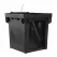 12" Square 2-Outlet Black Catch Basin Kit | NDS1200NGBKIT