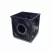 18" x 18" x 19-1/4" Square 2-Outlet Black Expandable Catch Basin | NDS1800