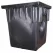 24" X 24" Square 2-Outlet Black Catch Basin |  2400NDS