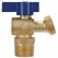 3/4" MIP x Hose Brass Quarter-Turn Boiler Drain | NIBQT74X34
