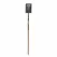 7" x 12" Blade 16 ga Hardwood Handle Forward Turned Step Garden Spade | STR49153