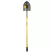 9.5" x 11.5" Blade 14 ga Yellow Professional Grade Fiberglass Handle Round Forward Turned Step Perforated Point Shovel | STR49500