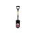 5" Blade 14 ga Yellow Professional Grade Fiberglass Handle Trenching/Cleanout Forward Turned Step 31" Shovel | STR89095