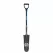 16" Blade Blue Industrial Grade Fiberglass Handle Forward Turned Step Drain Spade | STRSVDD46