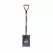 7" x 12" Blade 16 ga Precision Lathe Turned Hardwood Handle Forward Turned Step Garden Spade | STRSVGD24