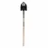 9.5" x 11.5" Steel Blade 14 ga Precision Lathe Turned American Ash Wood Handle Round Front Turn Step Point Shovel | STRSVLR30