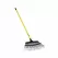 48" Yellow, Vinyl Coated Steel Handle 18" Pro-Flex Leaf Rake | STR43319