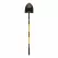 9.5" x 11.5" Blade Premium Fiberglass Handle Round Forward Turned Step Point Shovel | STR49770