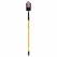 5" Steel Blade 11 ga Yellow Professional Grade Fiberglass Handle Trenching/Cleanout 35 Degrees Angle Head Shovel | STR89125