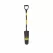 16" Blade 29" Premium Fiberglass Handle Drain Forward Turned Step Spade Shovel | STRS604D