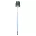 9.5" x 11.5" Blade Blue Fiberglass Handle Round Forward Turned Step Point Shovel | STRSVLR40