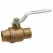 1" Female Solder Cup Lead-Free Brass 600 psi SFP600A-LF Series 2-Piece Ball Valve | VLZBV010CLF