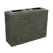 36" x 12" x 26" Natural Straight Stacked Slate Large Wall Base | AQS78278