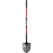 4" Tempered Steel Blade 14 ga Fiberglass Handle Hollow-Back Round Point Shovel | CORSS30020
