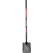 4" Tempered Steel Blade 14 ga Fiberglass Handle Hollow-Back Square Point Shovel | CORSS31020