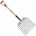 Tampered Steel Blade 30" Northern Ash Wood Handle 10-Tine Ensilage Fork | CORFK44010