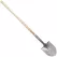 Tempered Steel Blade 14 ga 48" Northern Ash Wood Handle Hollow-Back Round Point Shovel | CORSS65000