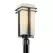150 W Medium A21 Incandescent Black Cast Aluminum Post Light | KIC49207BK