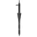 7" Black Nursery Groove For 0.125" ID x 0.187" OD PE Tubing Pot Stake | MXJMSBNGST