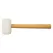 Rubber Head 12.5" Handle Rubber Mallet | MTLRM16