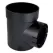 6" 1-Outlet Black Single For Spee-D Basins 1/Pack Locking Outlet | NDS101RETAIL