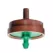 0.16 to 0.17" Inlet Barb x NIPS 2 gph Green Point Source Pressure Compensating TechFlow Drip Emitter | NETWPC20