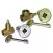 1/2" Chrome Plated 58 Series Log Lighter Gas Valve Straight Complete Kit | VLZGLL005