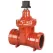4" Push-On Fusion-Bonded Epoxy Coated Lead-Free Cast Iron 250 psi P-619-RW Series Resilient Wedge Gate Valve | NIBP619RW040
