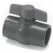 1" FIPT Gray PVC 150 psi 491 Series Compact Ball Valve | CNLV10791N
