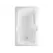 2" 72" x 36" x 21-3/4" Cast Acrylic White 1-Piece Soaker Montrose II - Elements Series with Universal Drain Bathtub | AQT4272620VWH