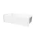 2" 60" x 30" x 16" AcrylX Applied Acrylic White 1-Piece Soaker Everyday Series with Left Drain Bathtub | AQT6030SMINLWH