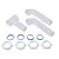 16" Polypropylene with Baffle Tee Center Outlet Waste | DERP9114A