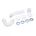1-1/2" Slip Joint White Polypropylene Tubular P-Trap | DERP9703WBG