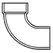 PVC Street Elbow 4 in. Hub x Spigot 1/4 Bend Long Sweep | D309040